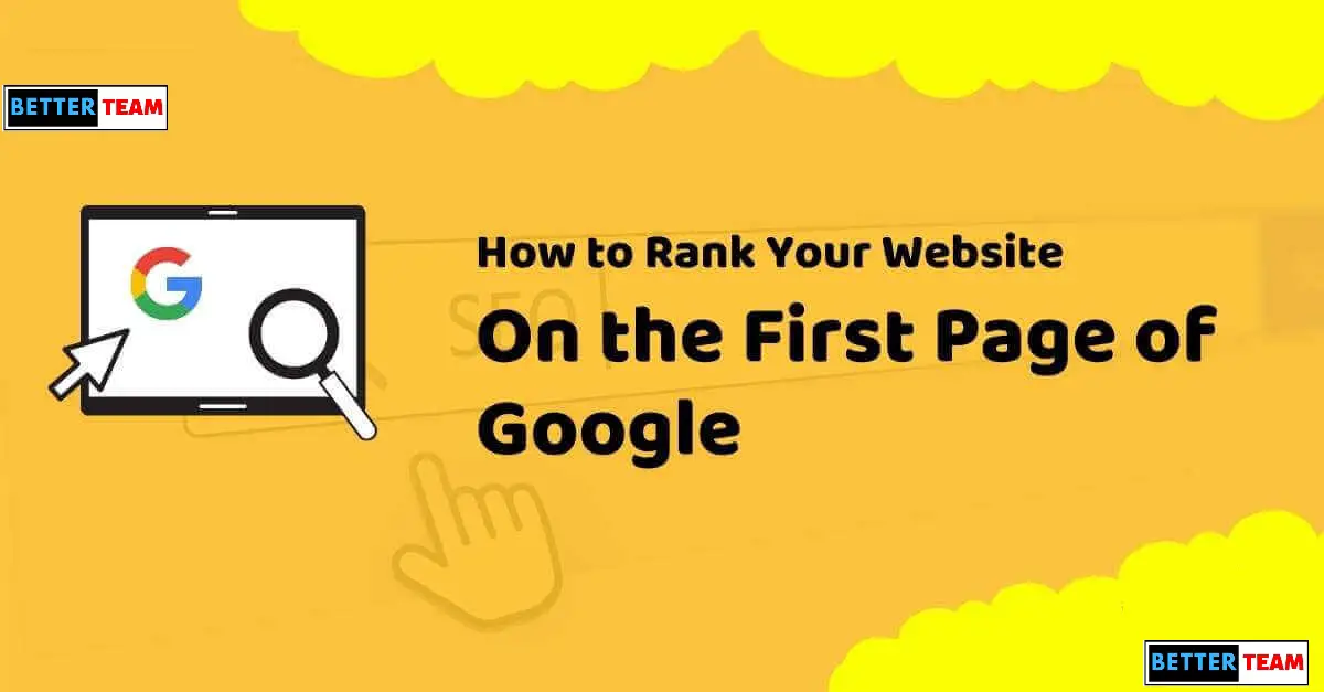 how to rank website on google first page